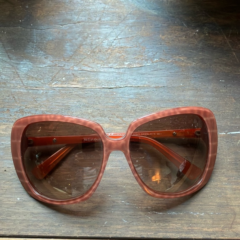 Yves Saint Laurent sun glasses, brown, vintage
